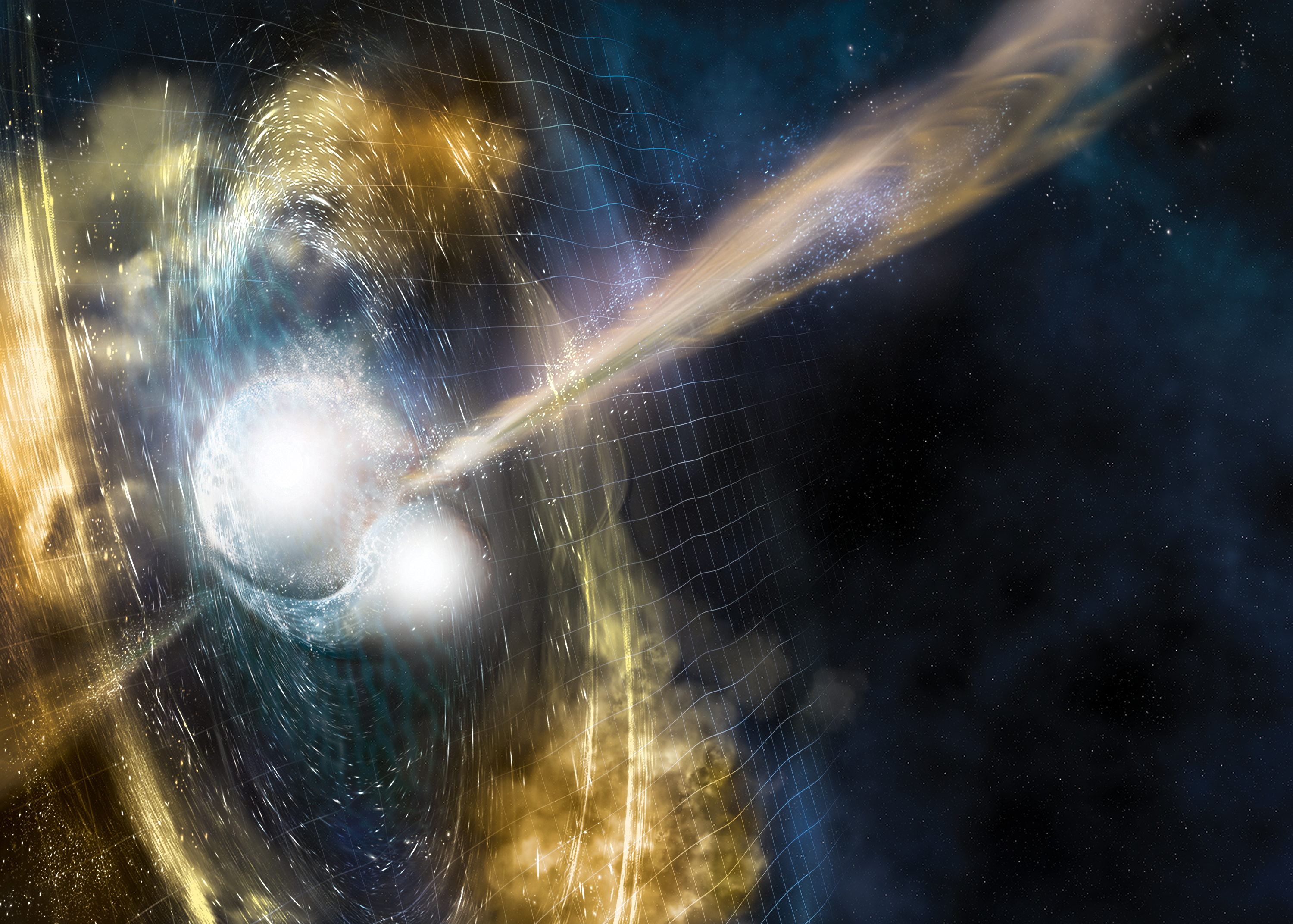 Először detektálták összeütköző neutroncsillagok gravitációs hullámait