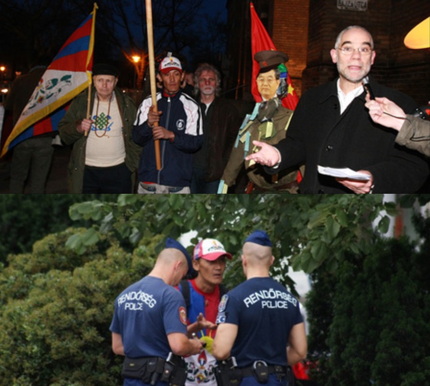 Balog Zoltán 2009-ben még együtt tüntetett Tibetért azért a férfival, akit 2011-ben már nem engedtek tibeti zászló lengetni a kínai konvoj felé