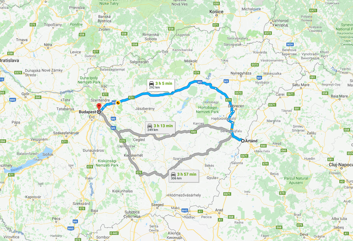 A Google navigációs algoritmusa az M3/M35-öst ajánlja a román határig, hiába hosszabb jelentősen az északi kerülővel az út. Ha megépül az M4, a forgalom visszaterelődik, és lecsökken az M3/M35 forgalma. Így kell egy autópálya helyett kettőt építeni!