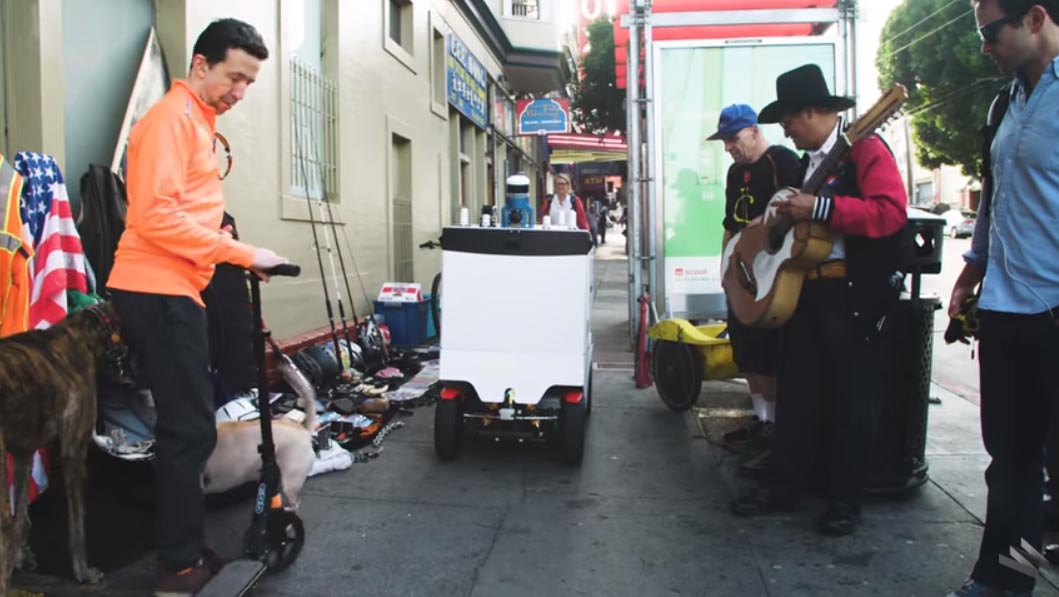 San Francisco lecsapott az ételfutár robotokra