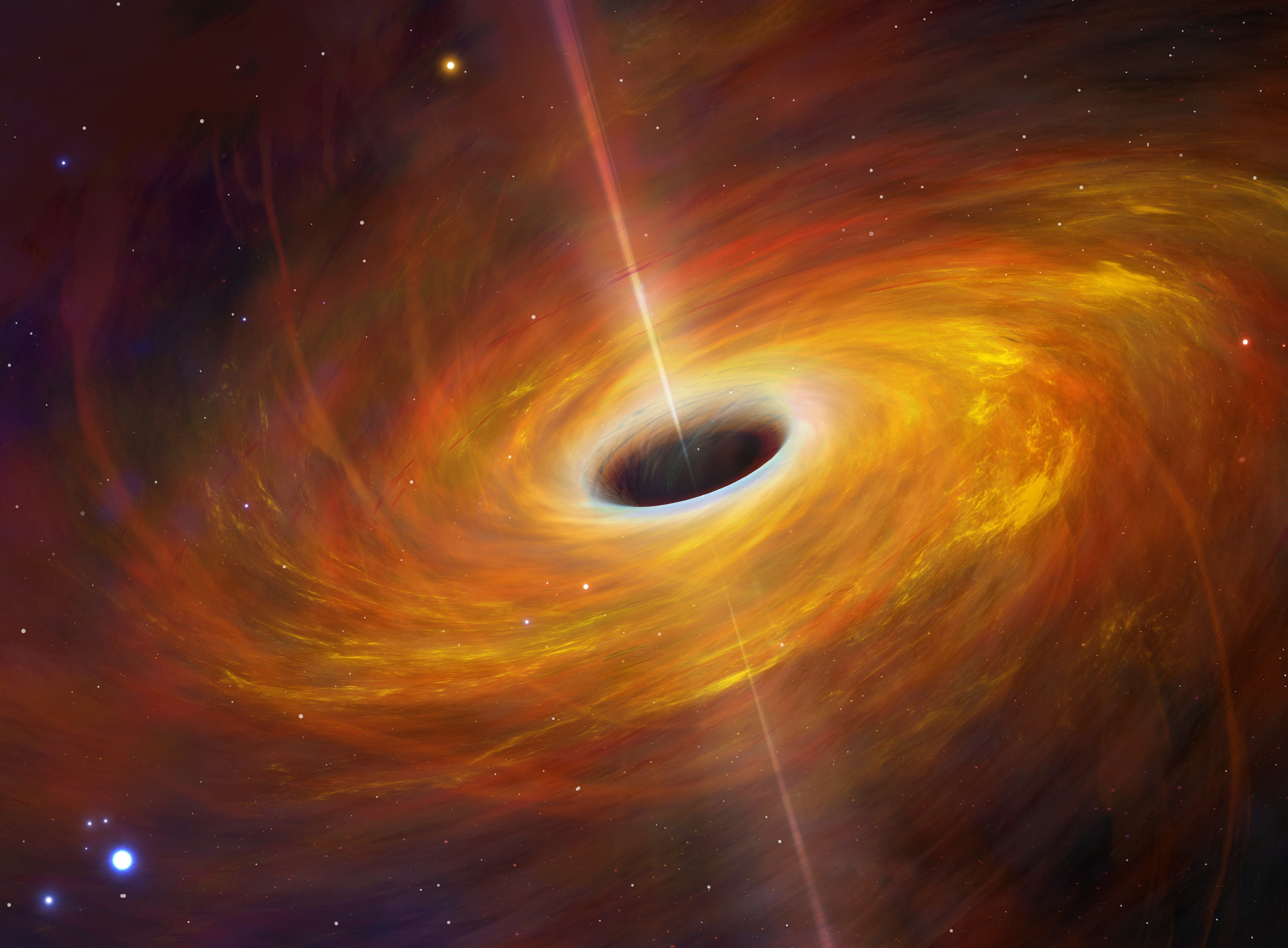 Találtak egy szupermasszív fekete lyukat, ami 13 milliárd fényévre van
