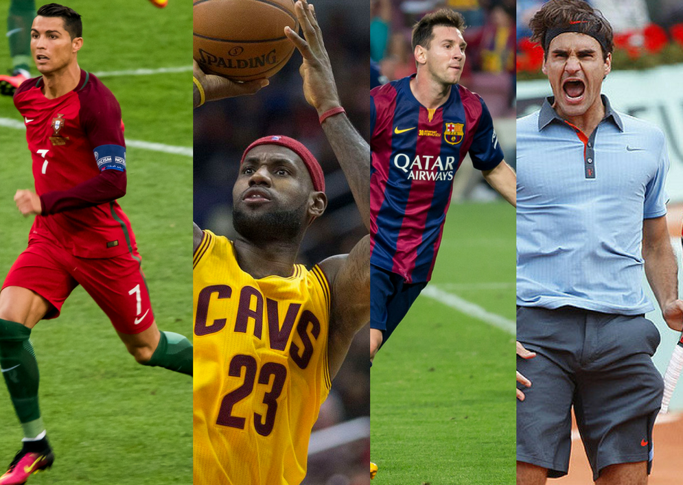 Cristiano Ronaldo, LeBron James és Lionel Messi a világ legjobban kereső férfi sportolói
