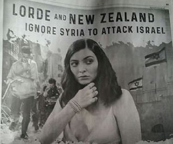 Egészoldalas hirdetésben antiszemitázzák Lorde-ot a Washington Postban, mert lemondta izraeli fellépését