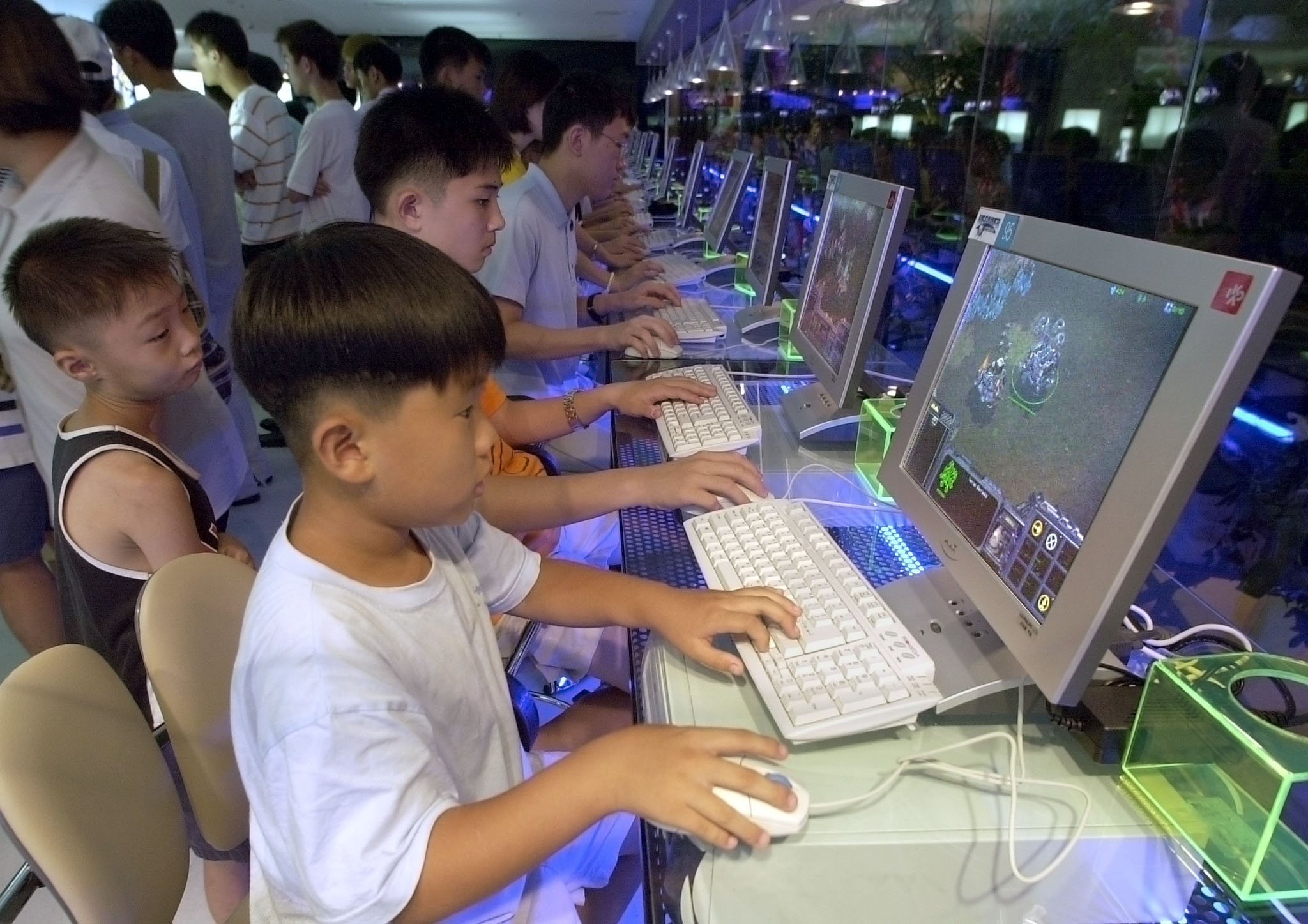 Egy dél-koreai PC bang 2001-ből