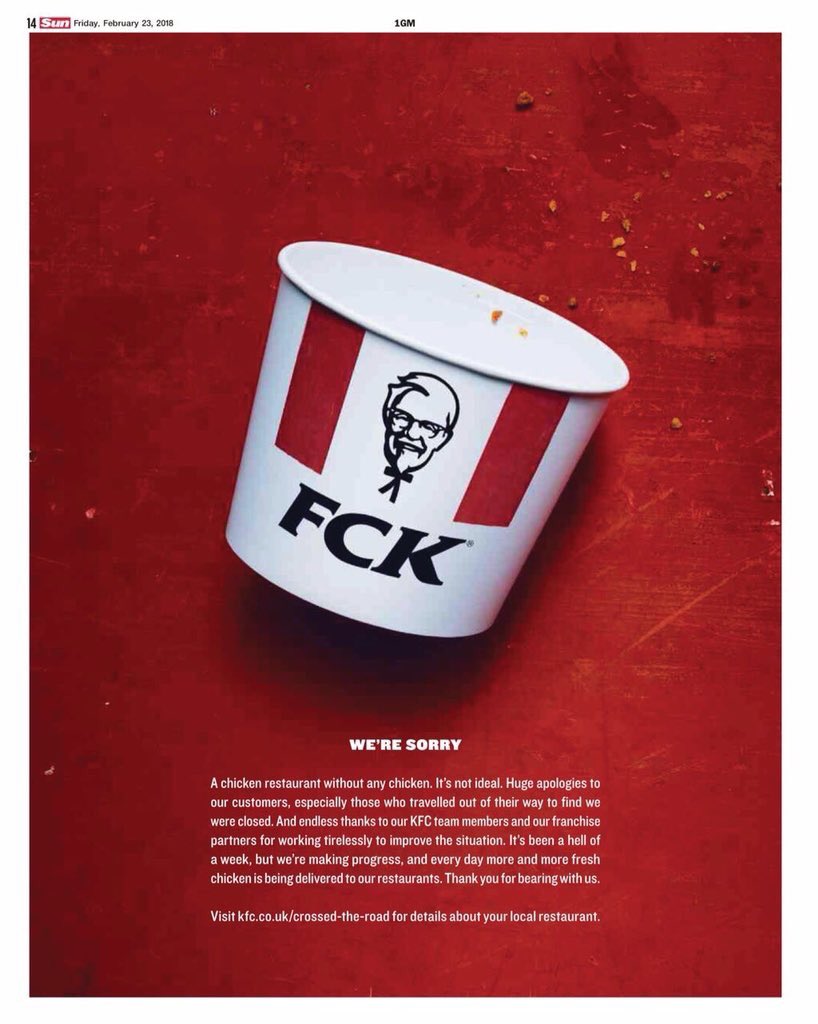 A KFC elnézést kért a csirkehús hiánya miatt, de hogy!?%?!