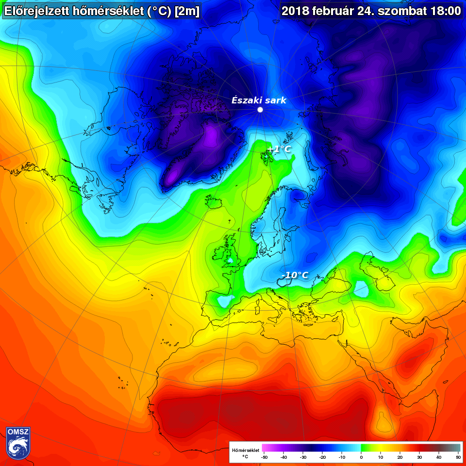 Az Északi-sarkon is melegebb lesz, mint Magyarországon