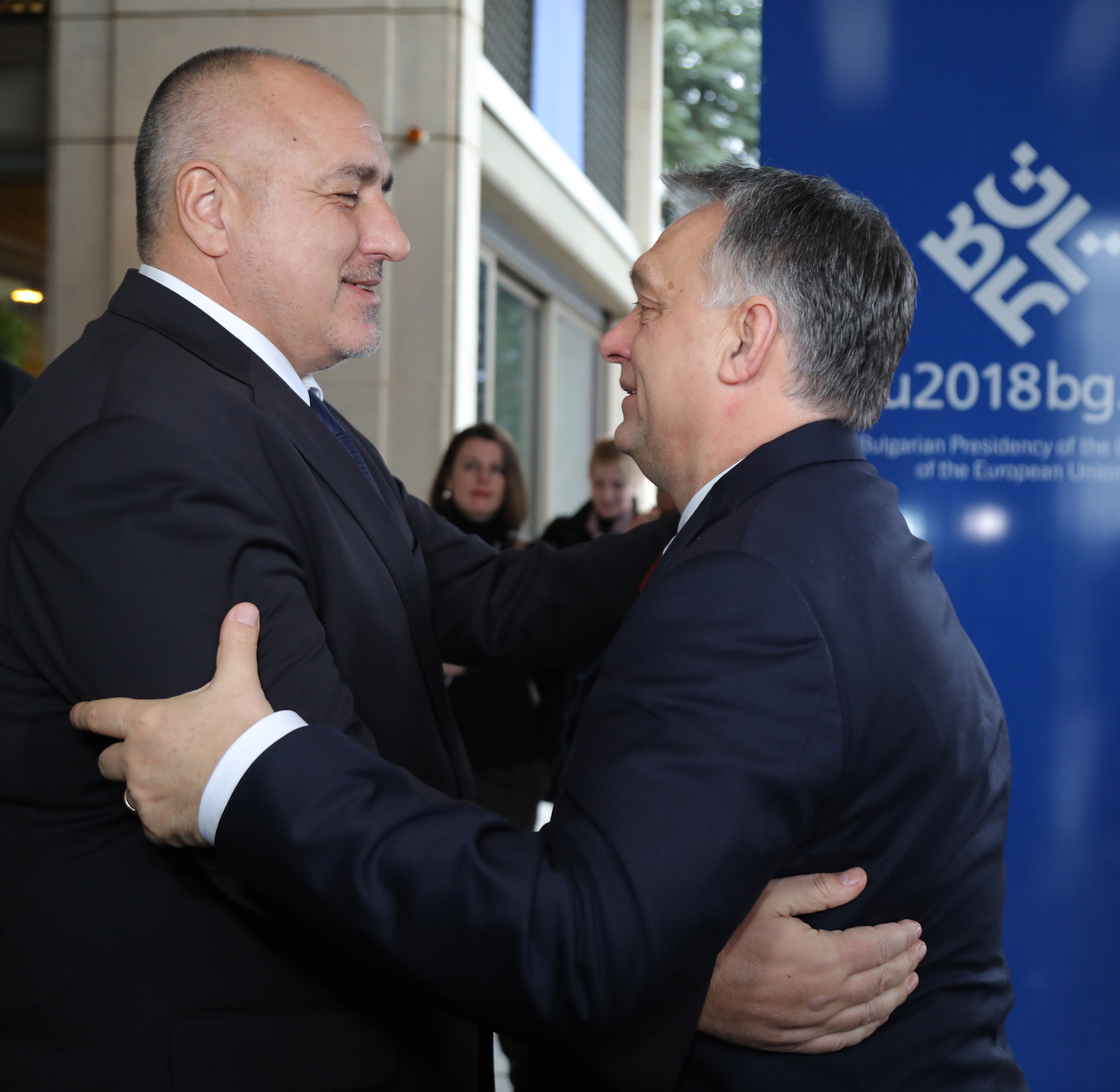 Bojko Boriszov és Orbán Viktor szófiai találkozója 2018-ban.