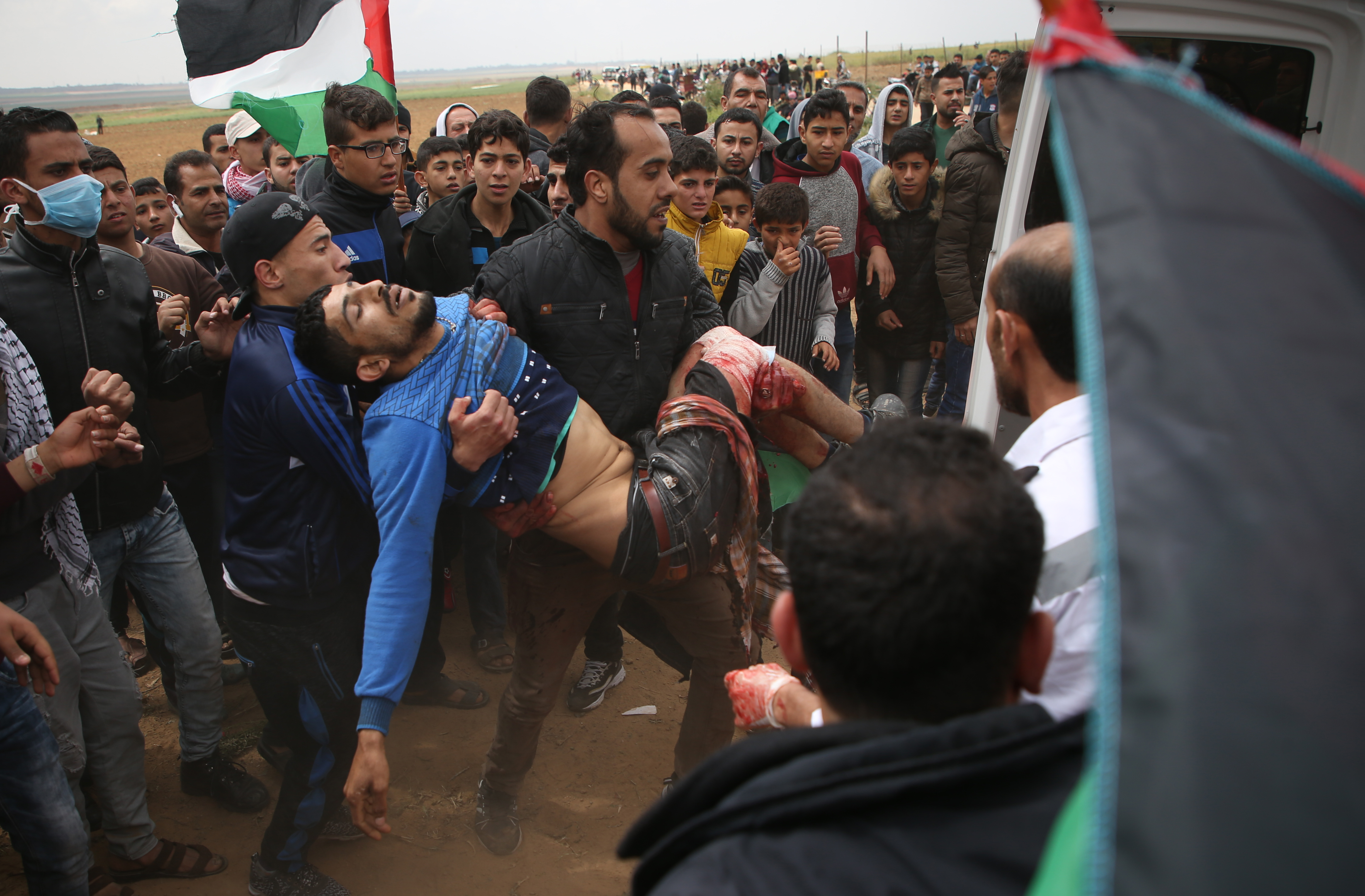 Már több mint ezer sérültje van a palesztin tüntetéseknek