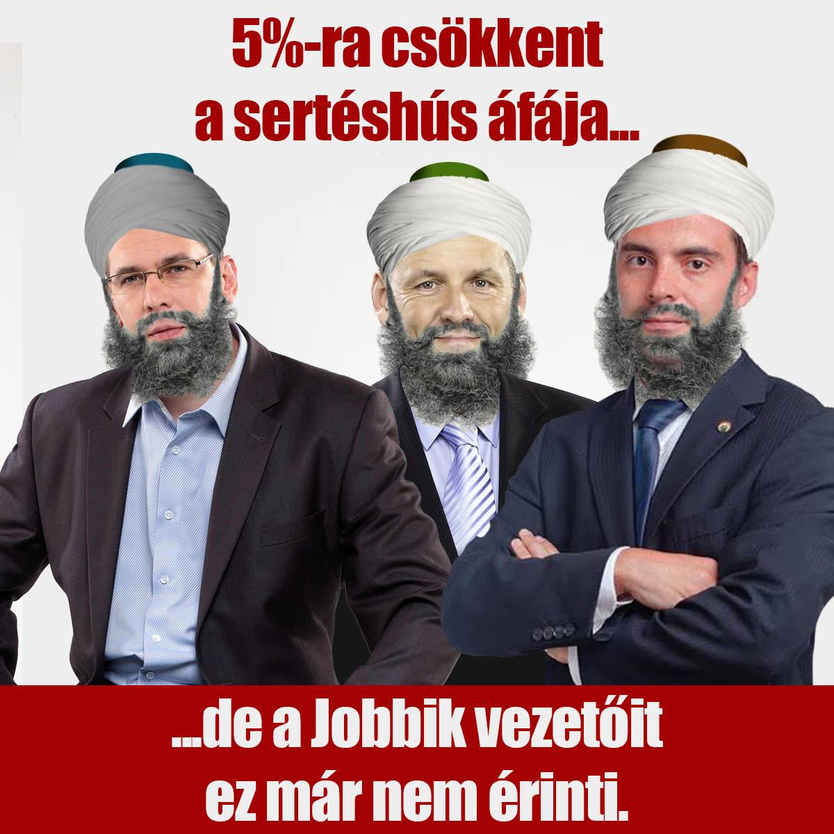 Húsvéti Fidesz-humor: Vona "AllahuAkbar" Gábor lejött a sertéshúsról