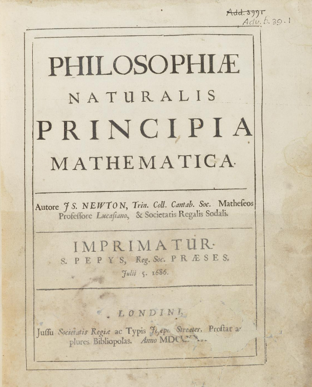 Newton nevezetes műve, A természetfilozófia matematikai alapelvei