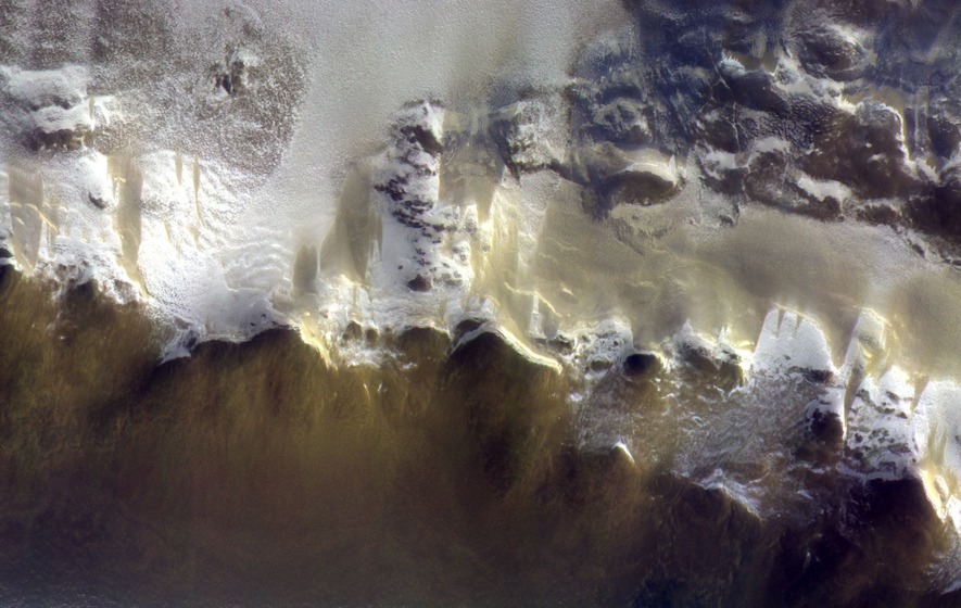 Extra hosszú fotót tettek közzé a Mars jegéről