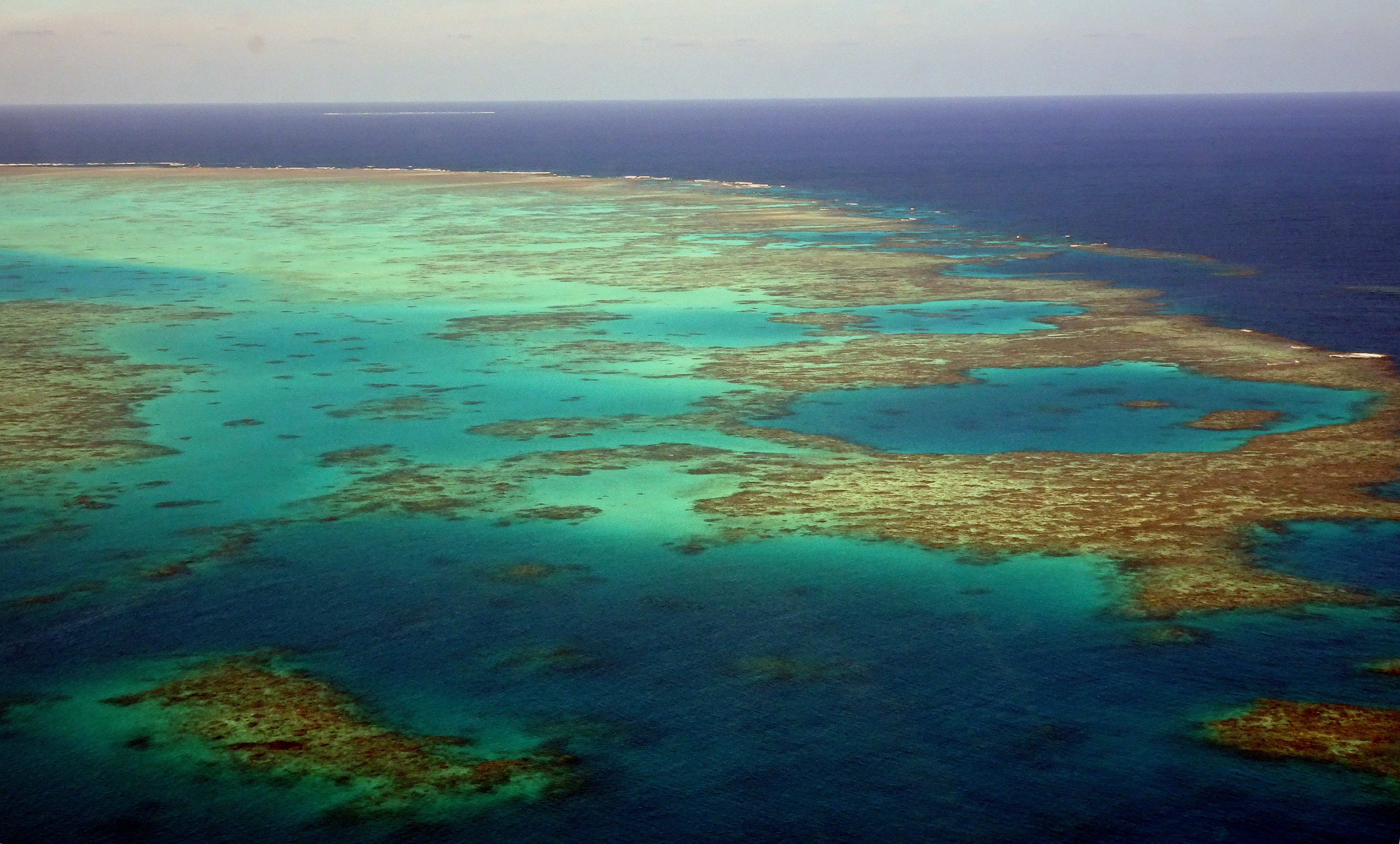 A Nagy-korallzátony Queensland felől 2018-ban