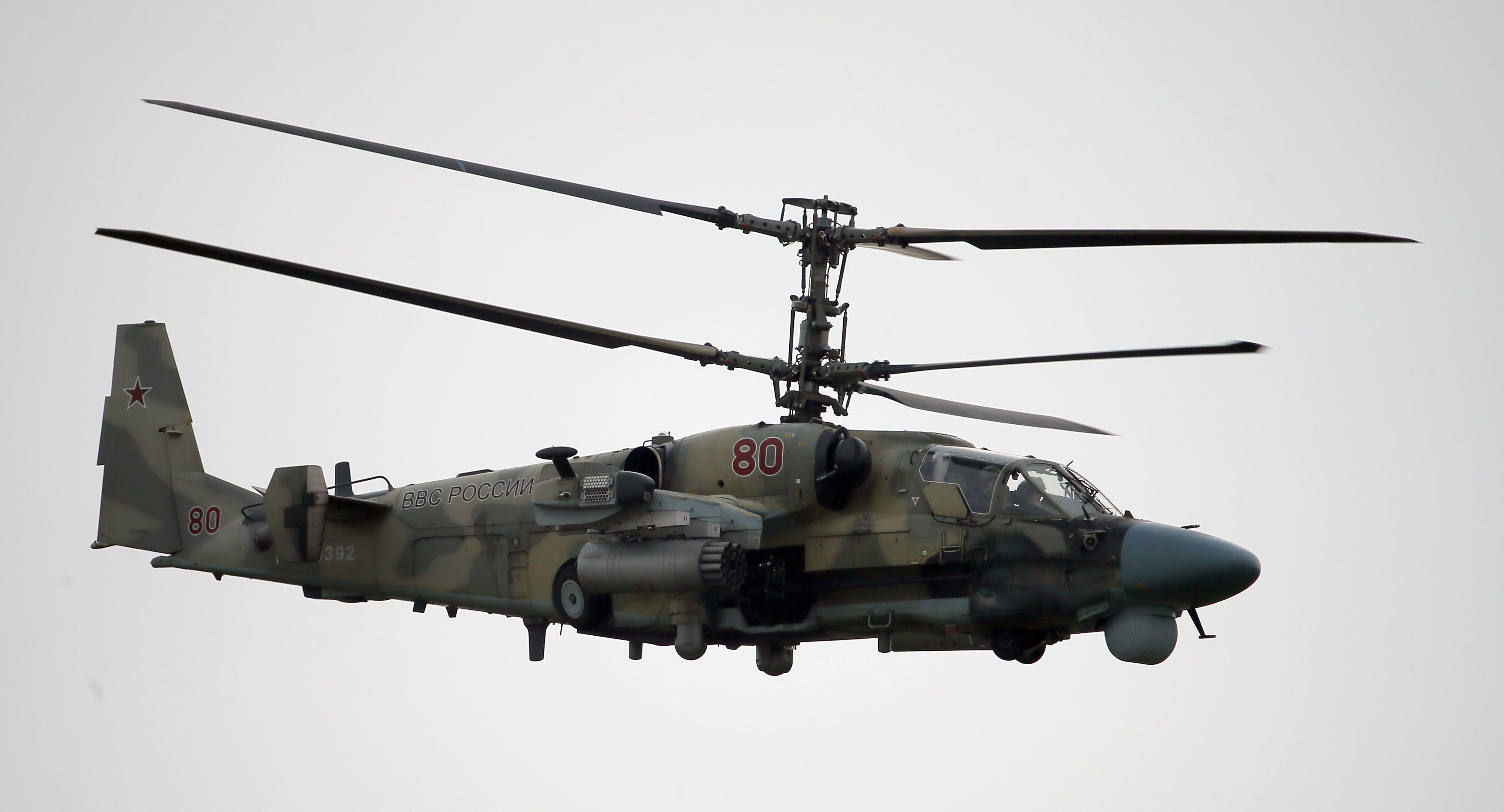 Ka-52-es helikopter