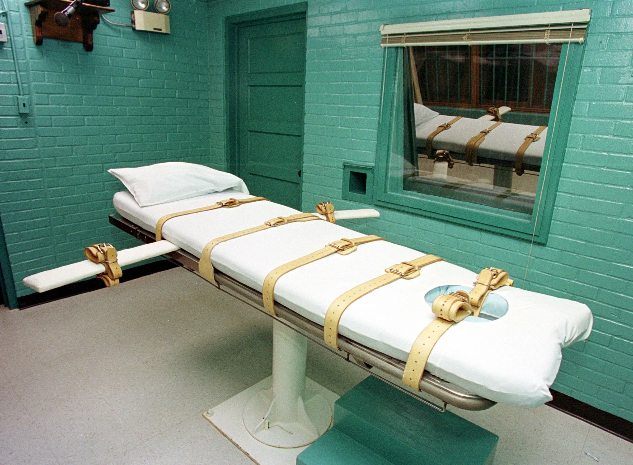 Kivégzőkamra a texasi büntetés-végrehajtás huntsville-i börtönében