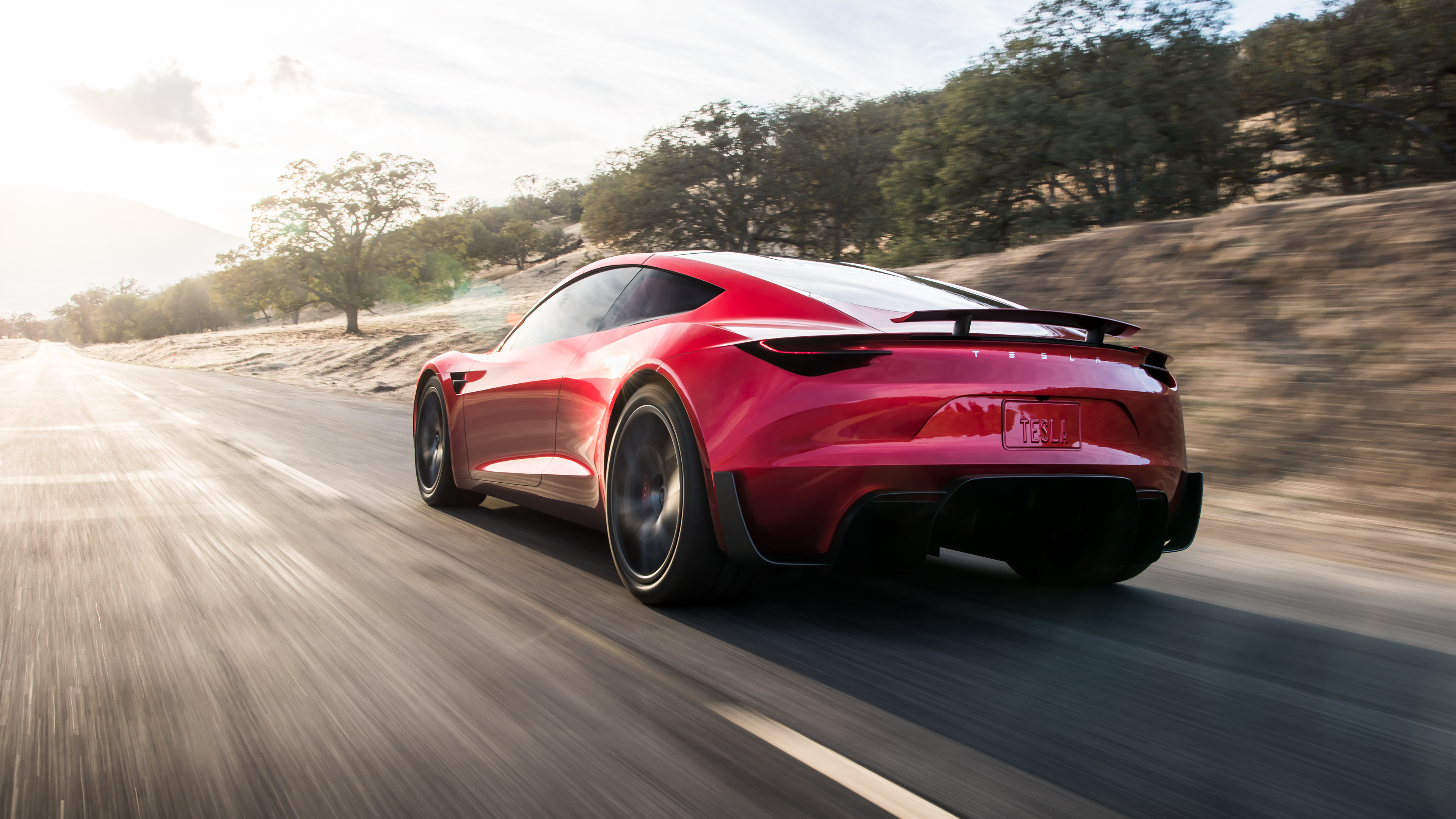 2017-es promóciós kép a Tesla Roadster 2-ről