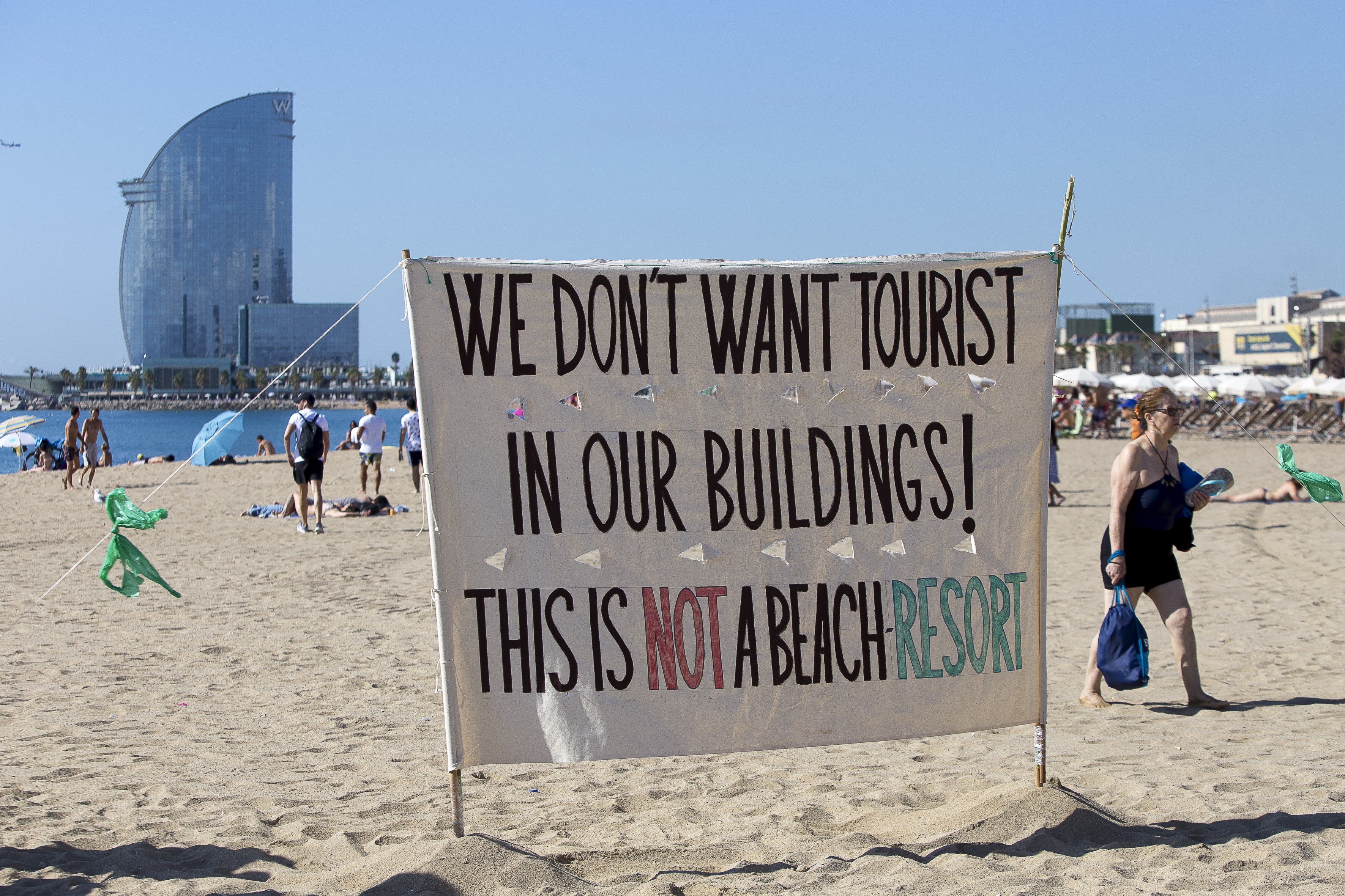 2017. nyári tiltakozás a turisták jelenléte ellen Barcelonetán