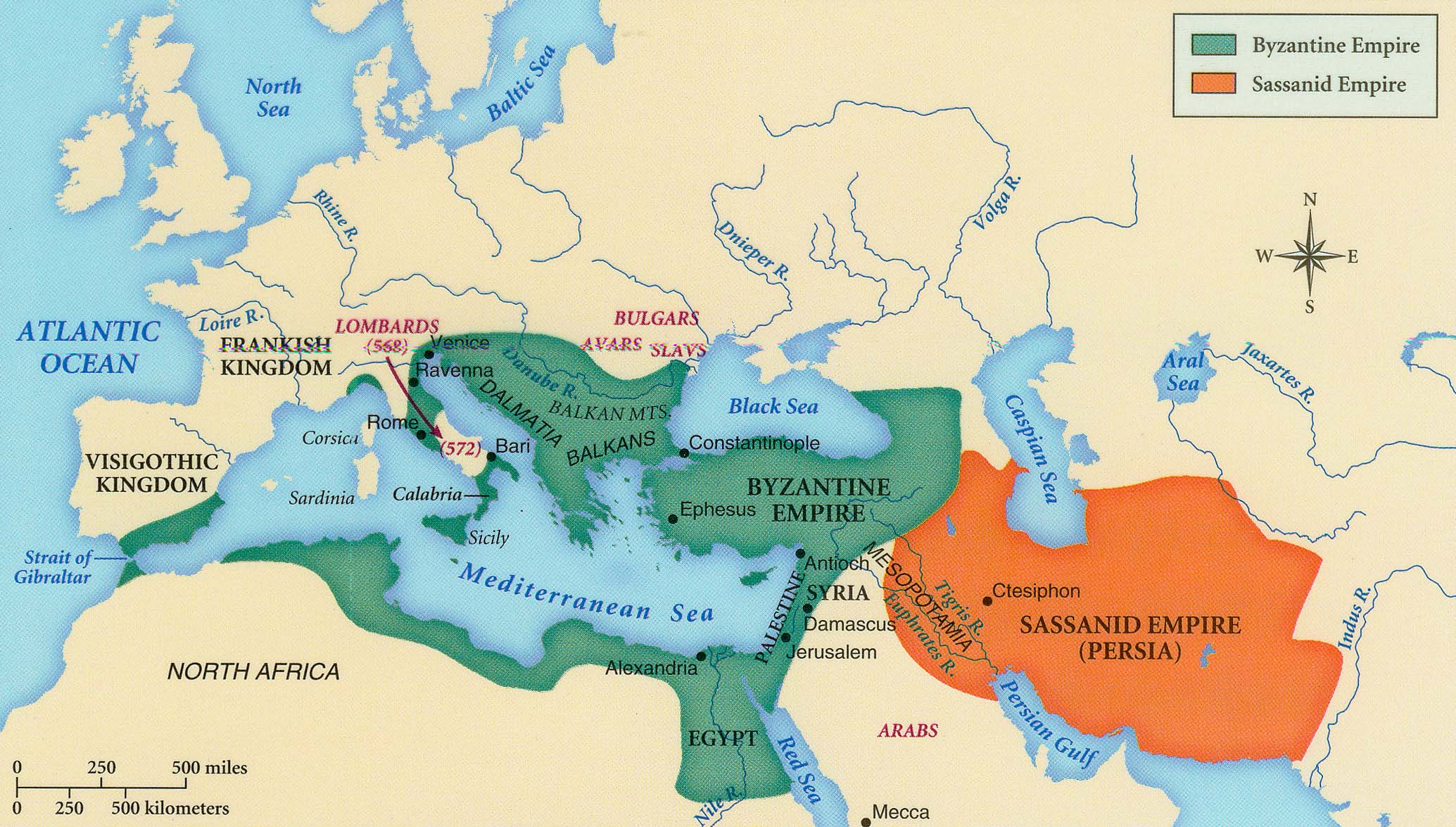 Bizánc és a Szászánida állam a 6. század végén