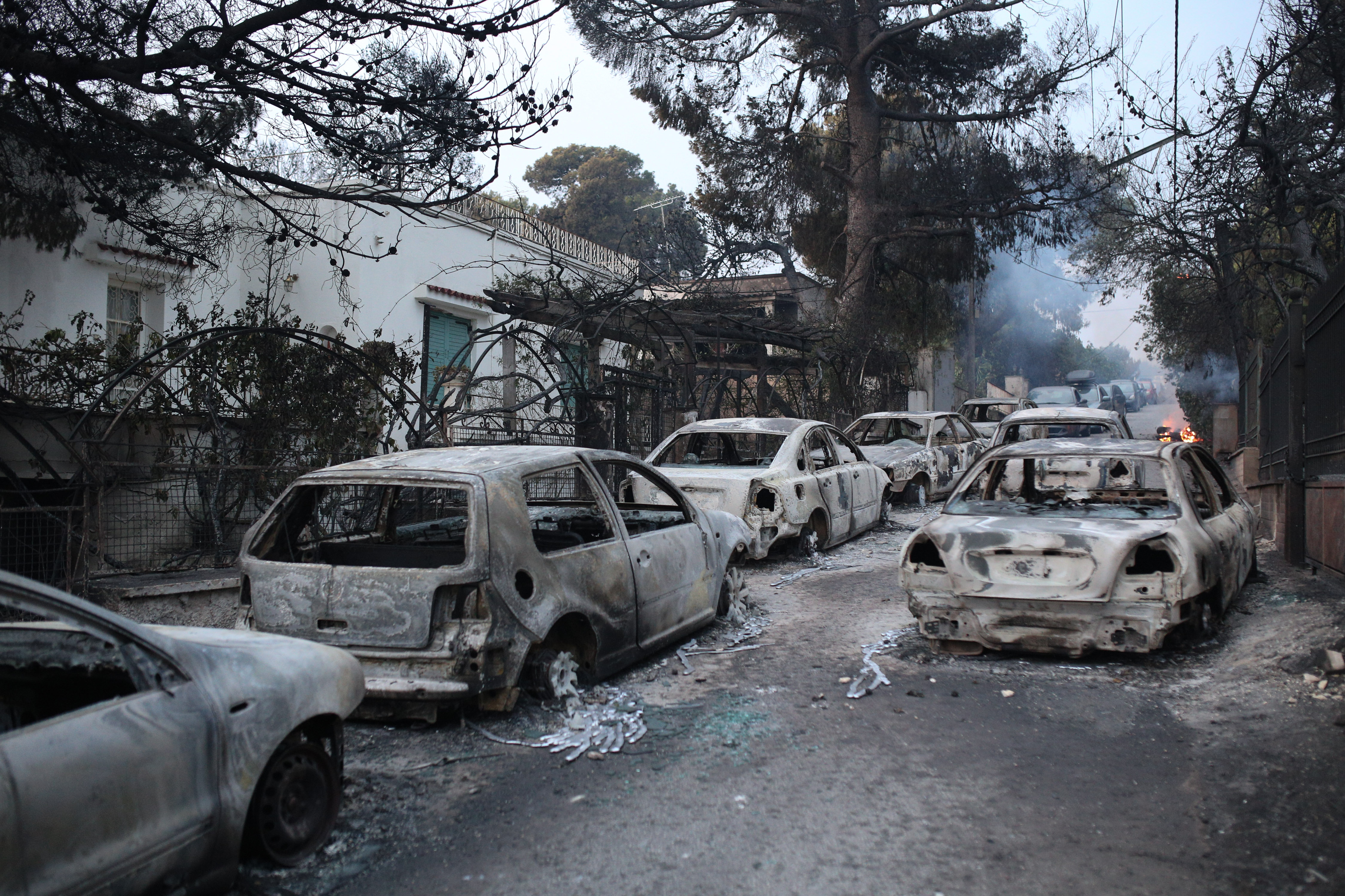Ötvenre nőtt a görög tűzvész halálos áldozatainak száma