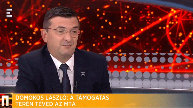 Domokos László hirtelen az MTA kutatóitól kezdte félteni az adóforintokat