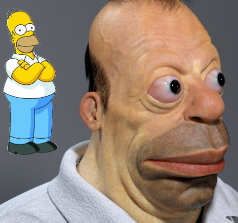 Így nézne ki Homer Simpson a valóságban