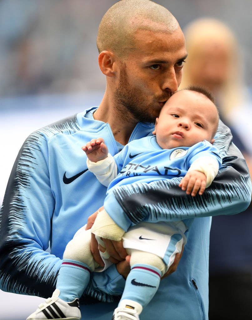 David Silva és kisfia, Mateo