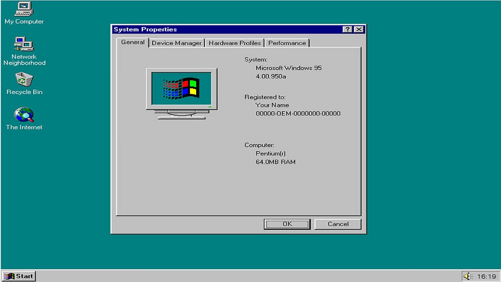 Aknakereső? MS Paint? Wordpad? Itt a legmenőbb új alkalmazás, a Windows 95!