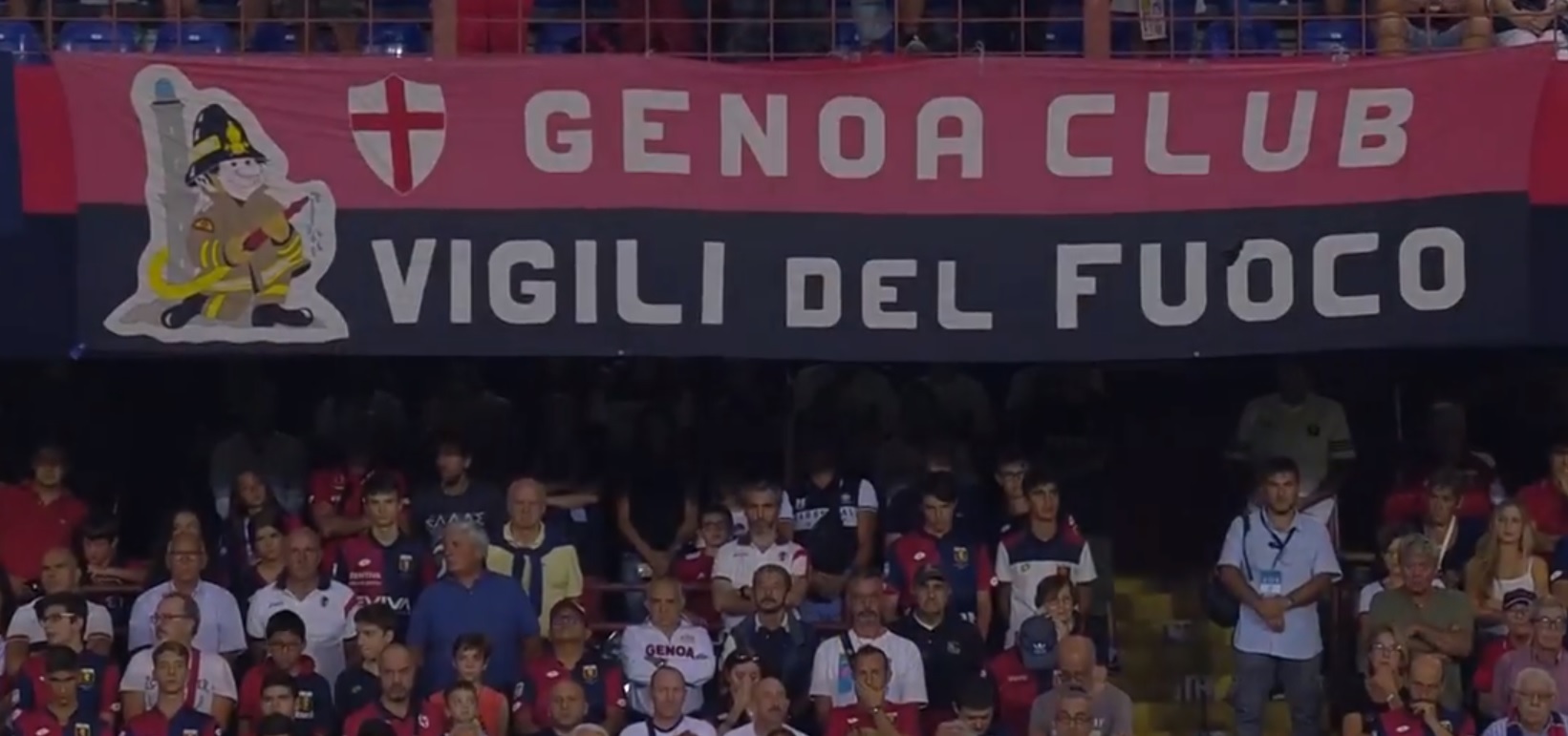 43 perces csenddel emlékeztek a focimeccsen a genovai tragédia 43 áldozatára