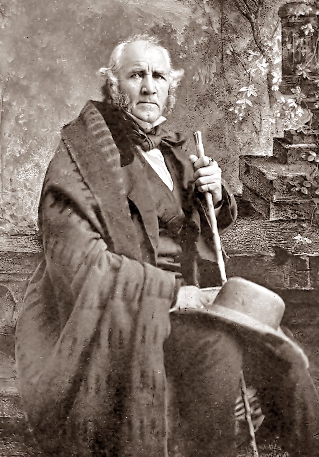 Sam Houston 1861-ben, alig néhány évvel a sétabotos támadás előtt
