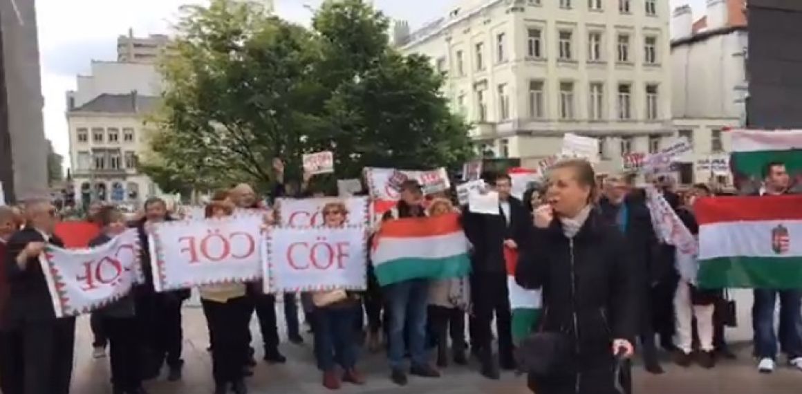 A CÖF az MVM pénzéből utazott Brüsszelbe Brüsszel ellen tüntetni