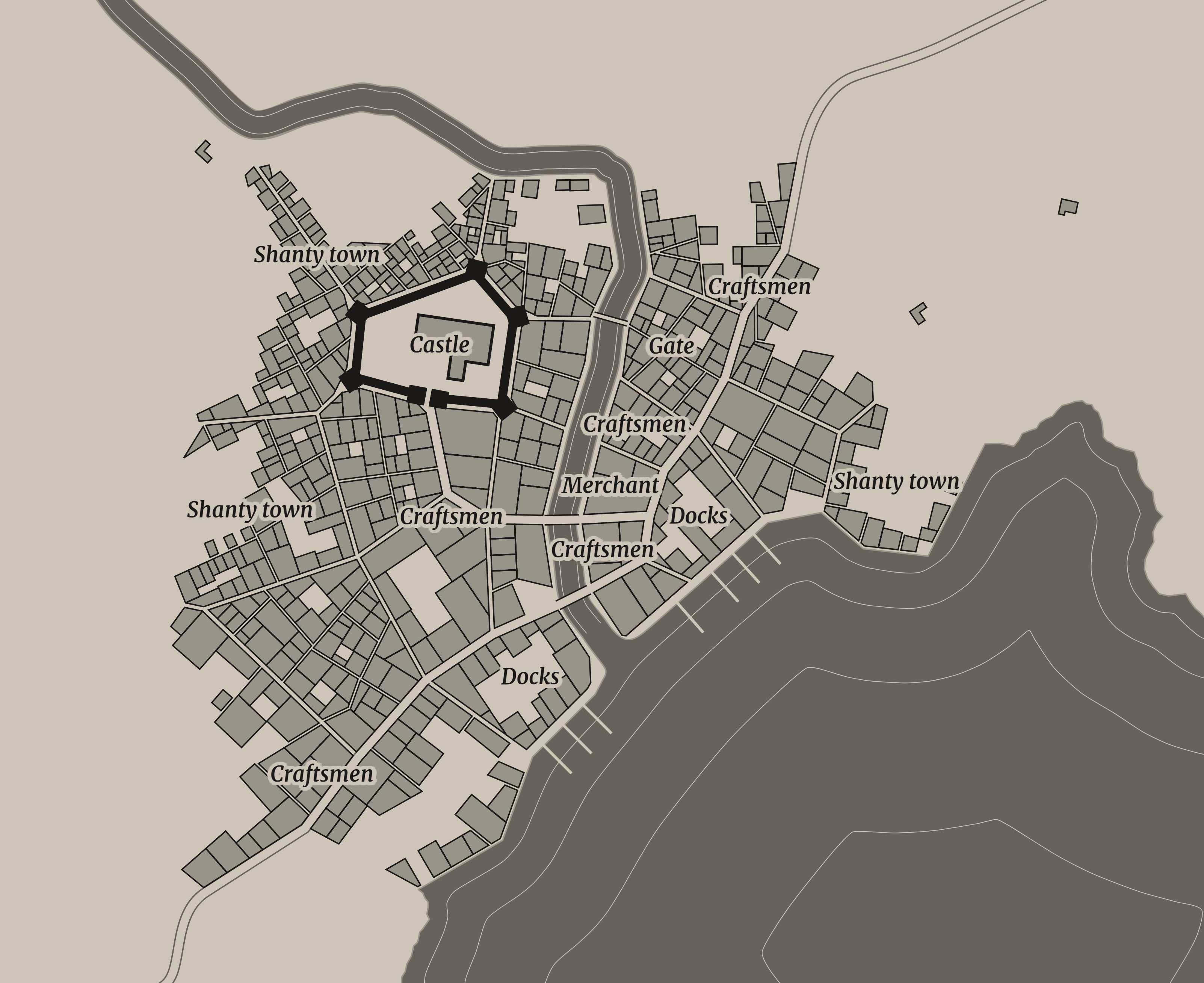 Tervezd meg saját középkori városod térképét 