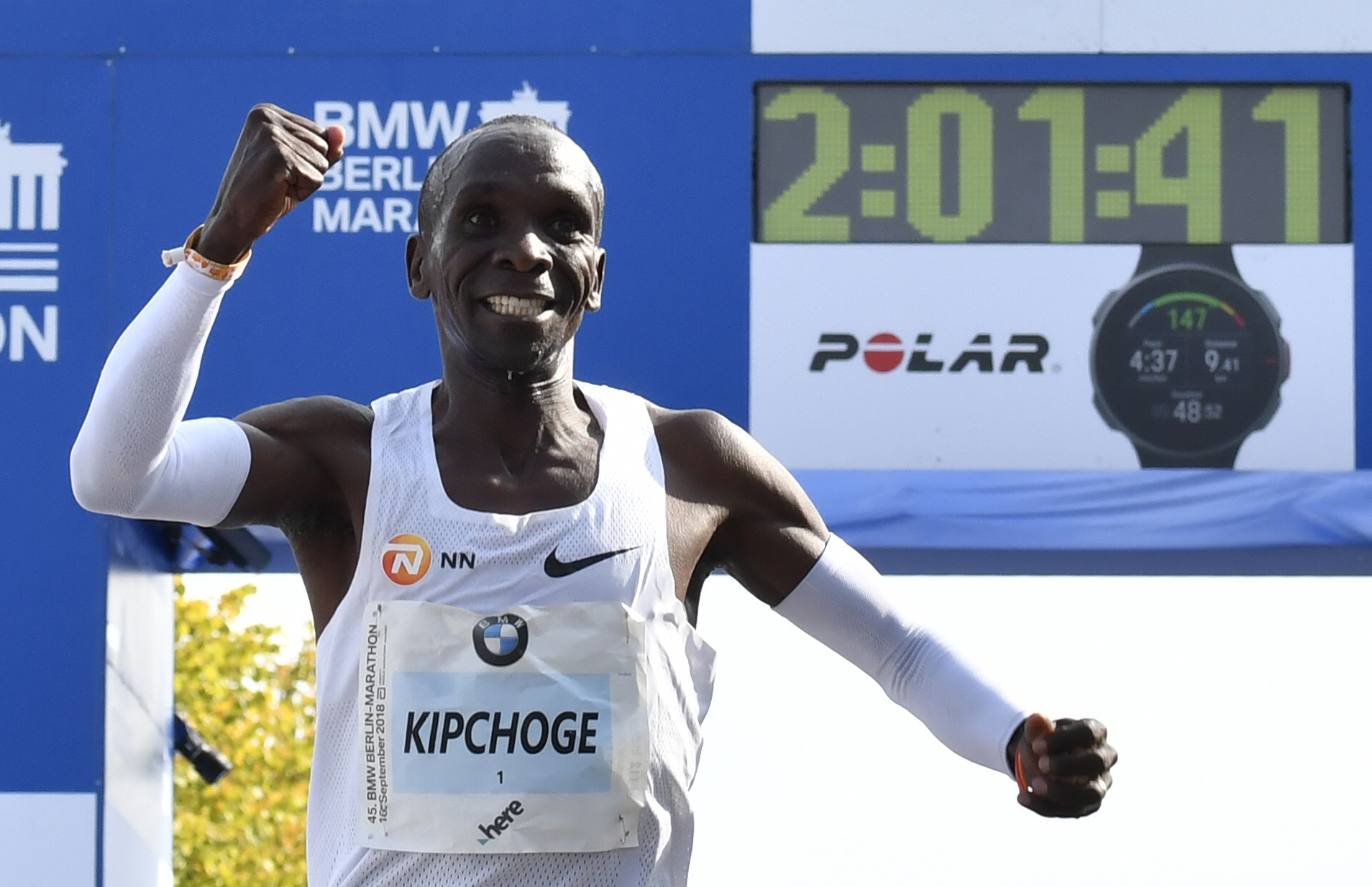 Eliud Kipchoge megjavította a maratoni világcsúcsot