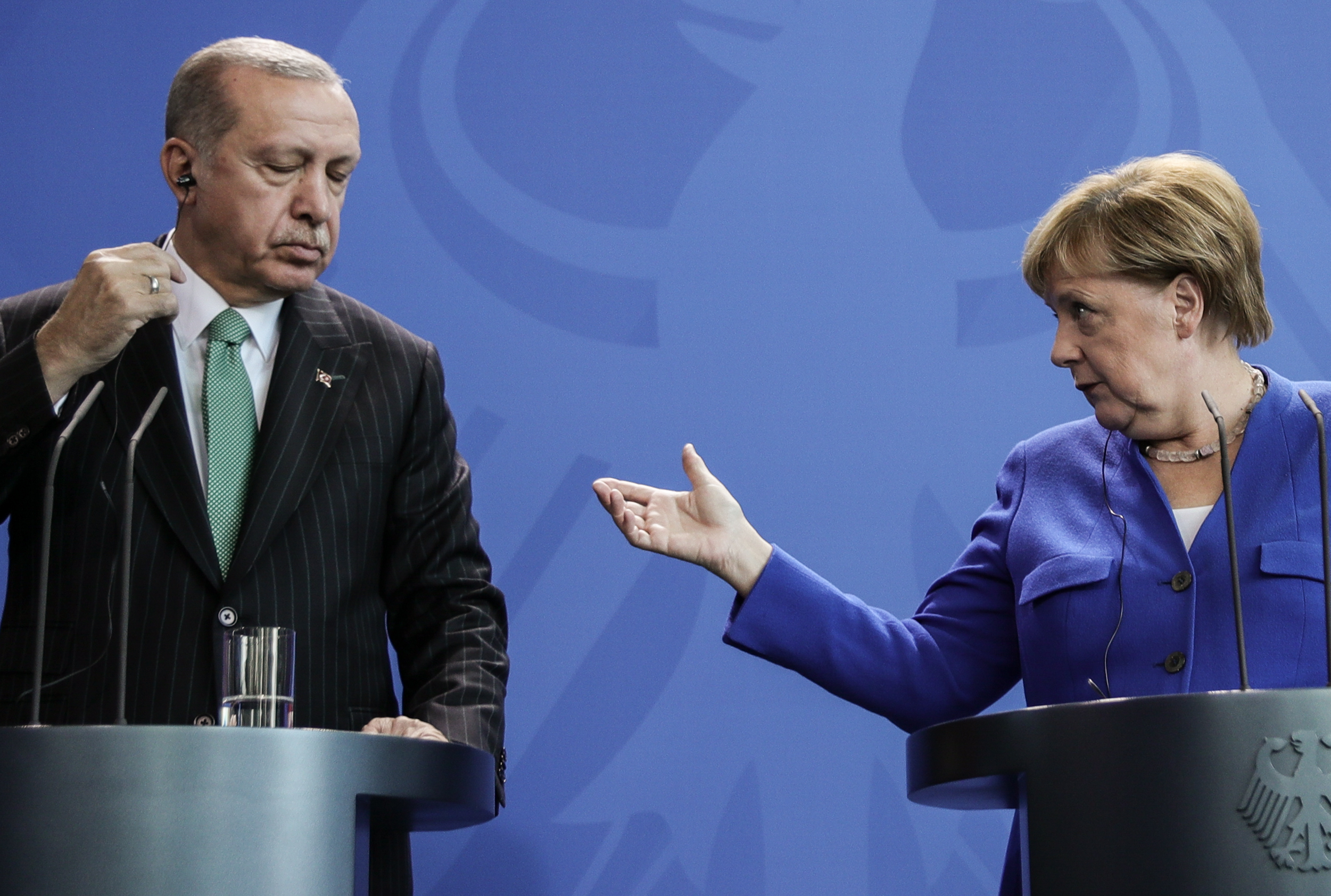 Feszült volt Merkel és Erdogan találkozója