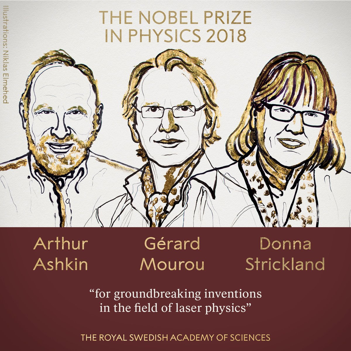 Az optikai csipesz és a fázismodulált impulzuserősítés feltalálói kapták a fizikai Nobel-díjat