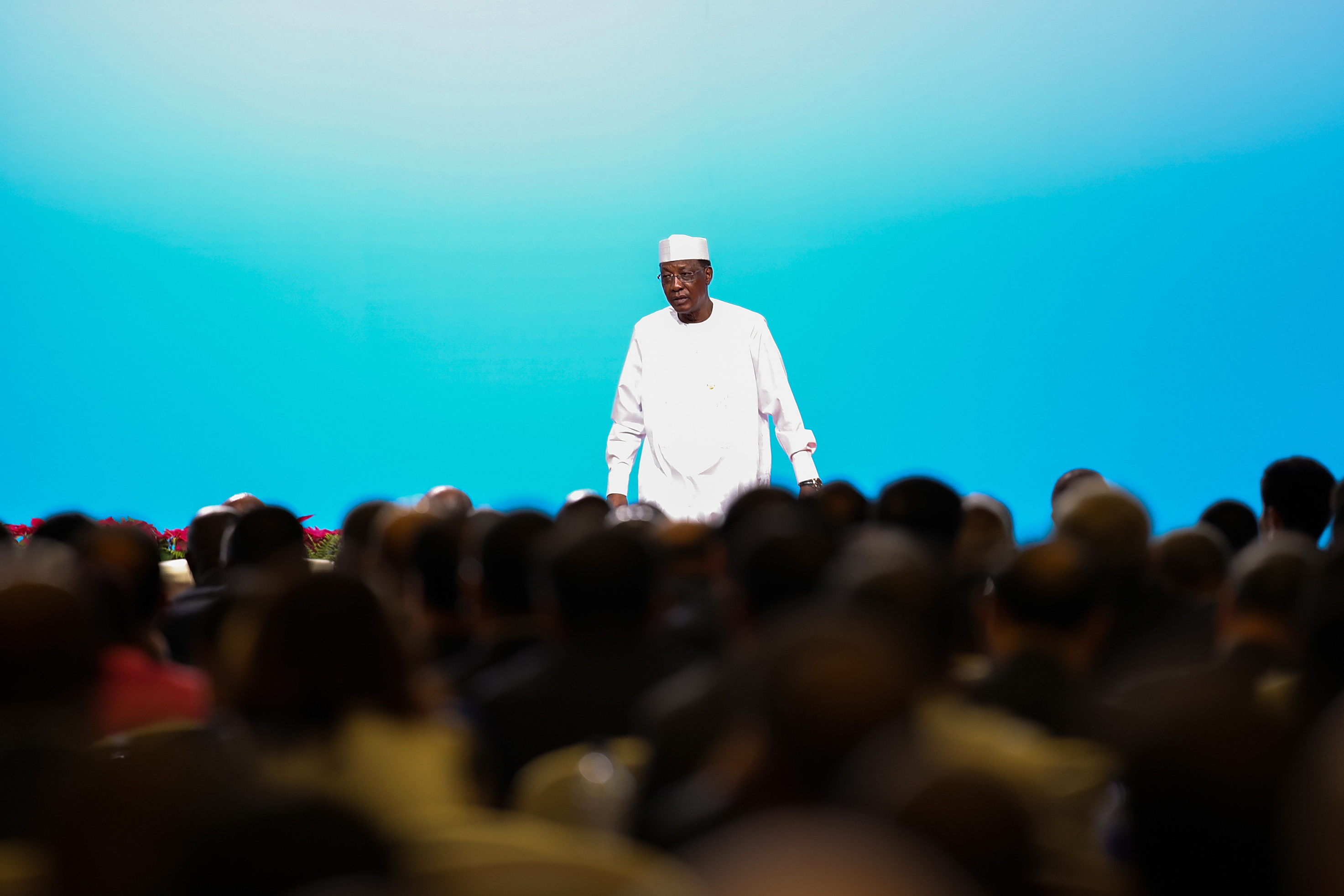 Idriss Deby, Csád elnöke a 6. kínai-afrikai együttműködési fórumon, 2018. szeptember 3-án