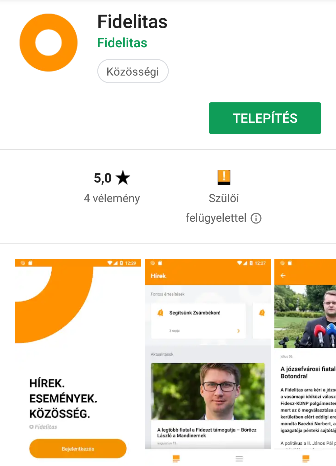 Kicsattanó erőben a Fidesz-utánpótlás, már appjuk is van, itt a MyFidelitas