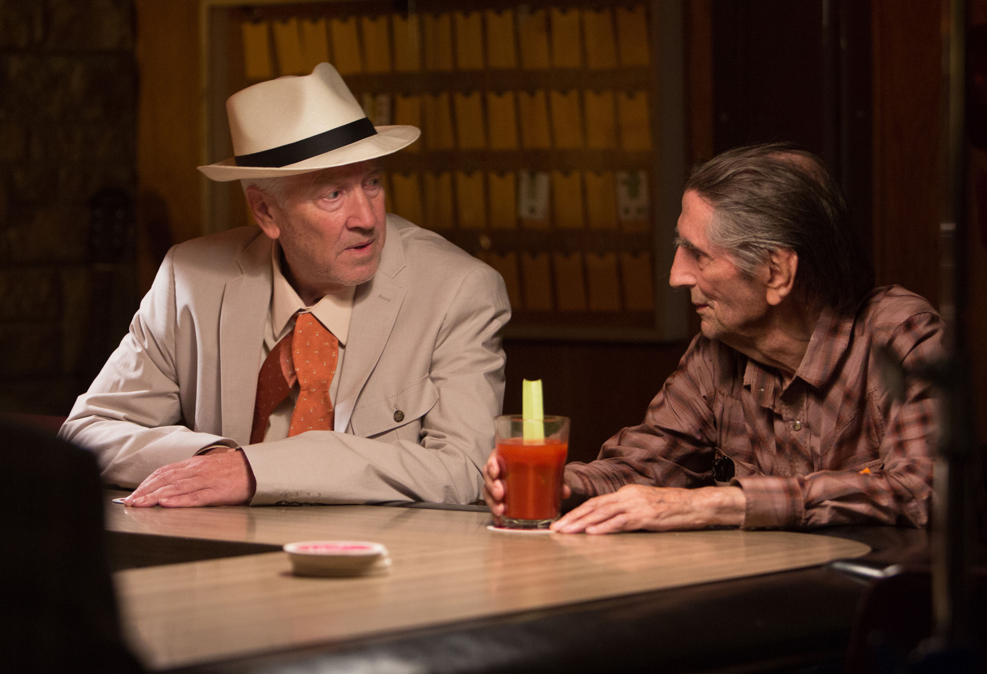 David Lynch és a 90 éves Harry Dean Stanton a színész utolsó filmjében, a 2017-es Luckyban.