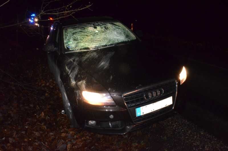 Egy Audi elütött egy szarvast, ami erre nekirepült a szemből jövő Suzukinak