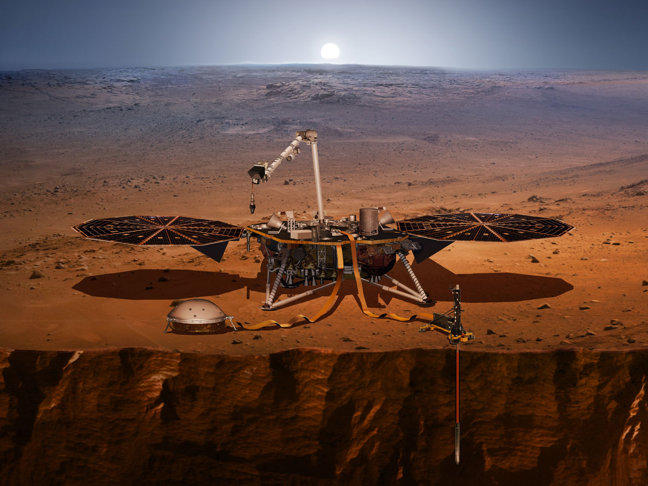 Ma este landol a Marson a NASA űrszondája, az InSight