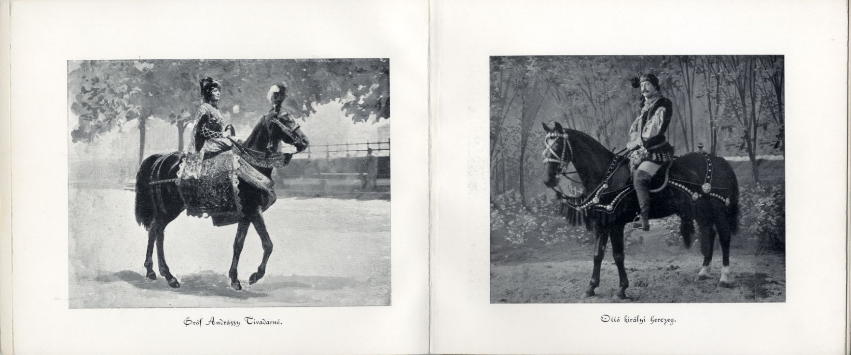 Arisztokraták az 1902-es lovasjátékok programfüzetében