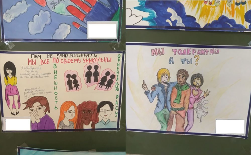 Orosz rendőrök lefoglalták egy általános iskola rajzversenyének műveit, mert félő, hogy homoszexuális propagandát tartalmaznak