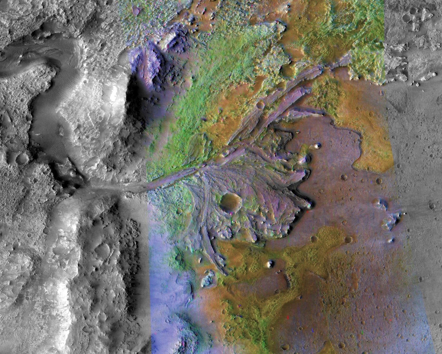Íme a kráter a Marson, ahol megtalálhatjuk az egykori élet nyomait