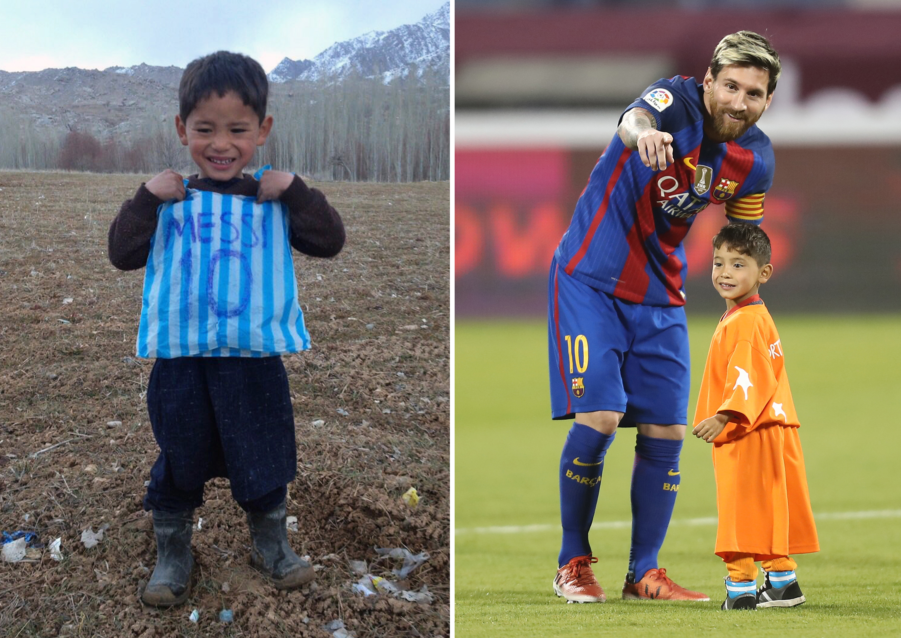 Menekülnie kellett az afganisztáni „kis Messinek”, aki nemrég még a példaképe kezét fogva futott ki a pályára