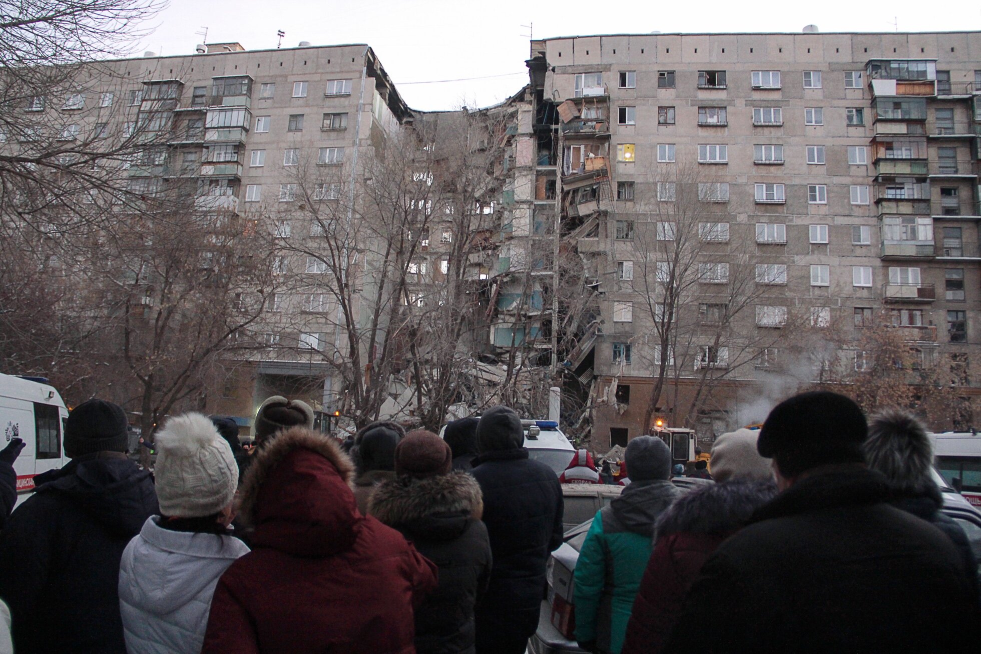Gázrobbanás egy orosz lakóházban