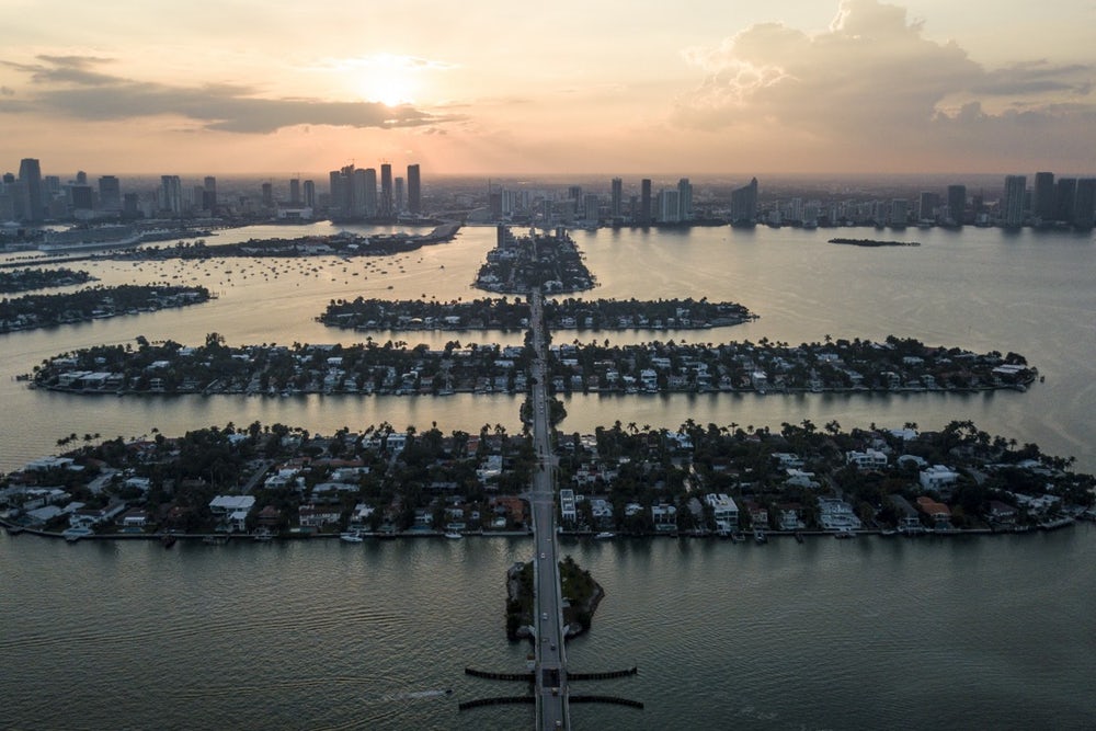 A híres Venetian Islands Miamiban (USA)