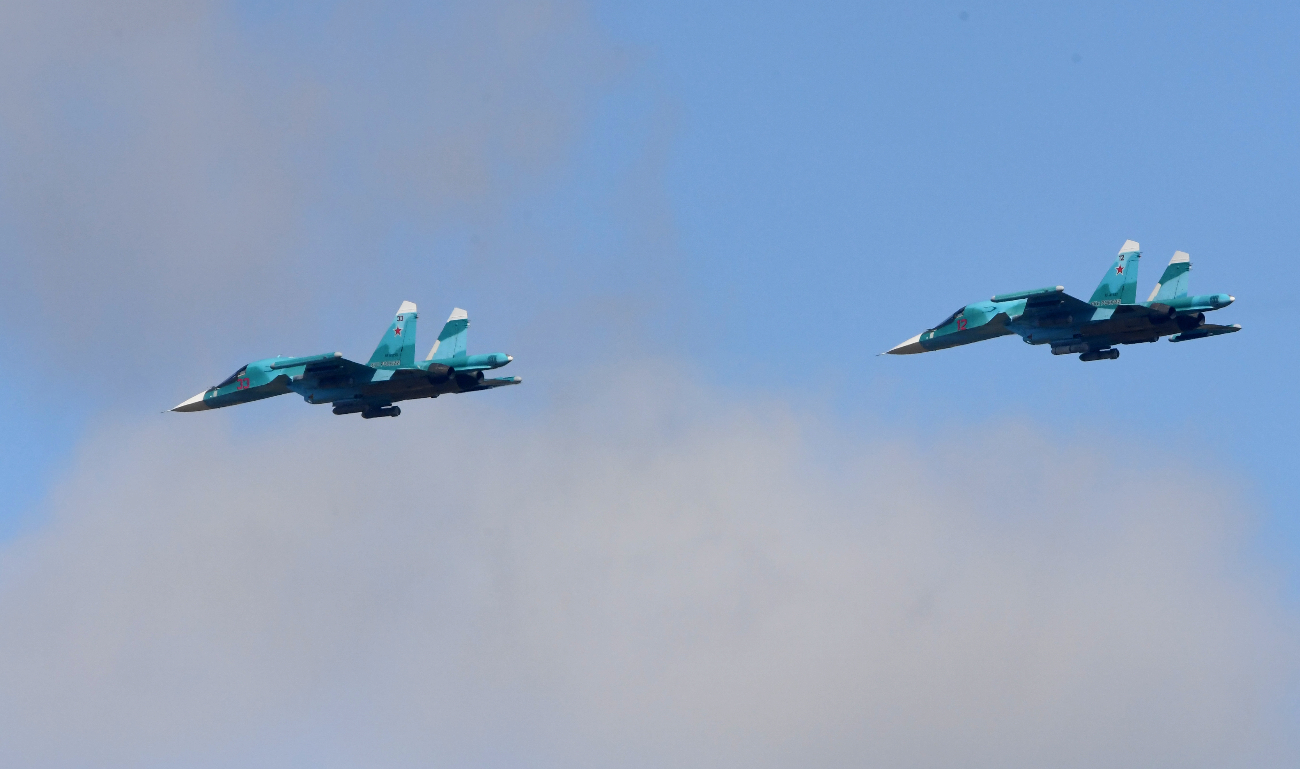 Összeütközött két orosz Szu-34-es vadászbombázó
