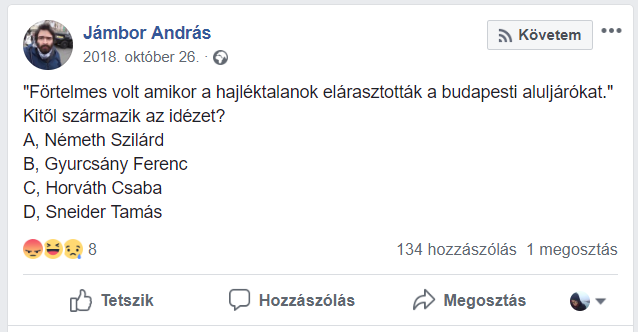 A Mérce főszerkesztője saját Facebookján hamisította meg Gyurcsány Ferenc egy idézetét, aztán elnézést kért érte, de Gyurcsány mégis beperelte