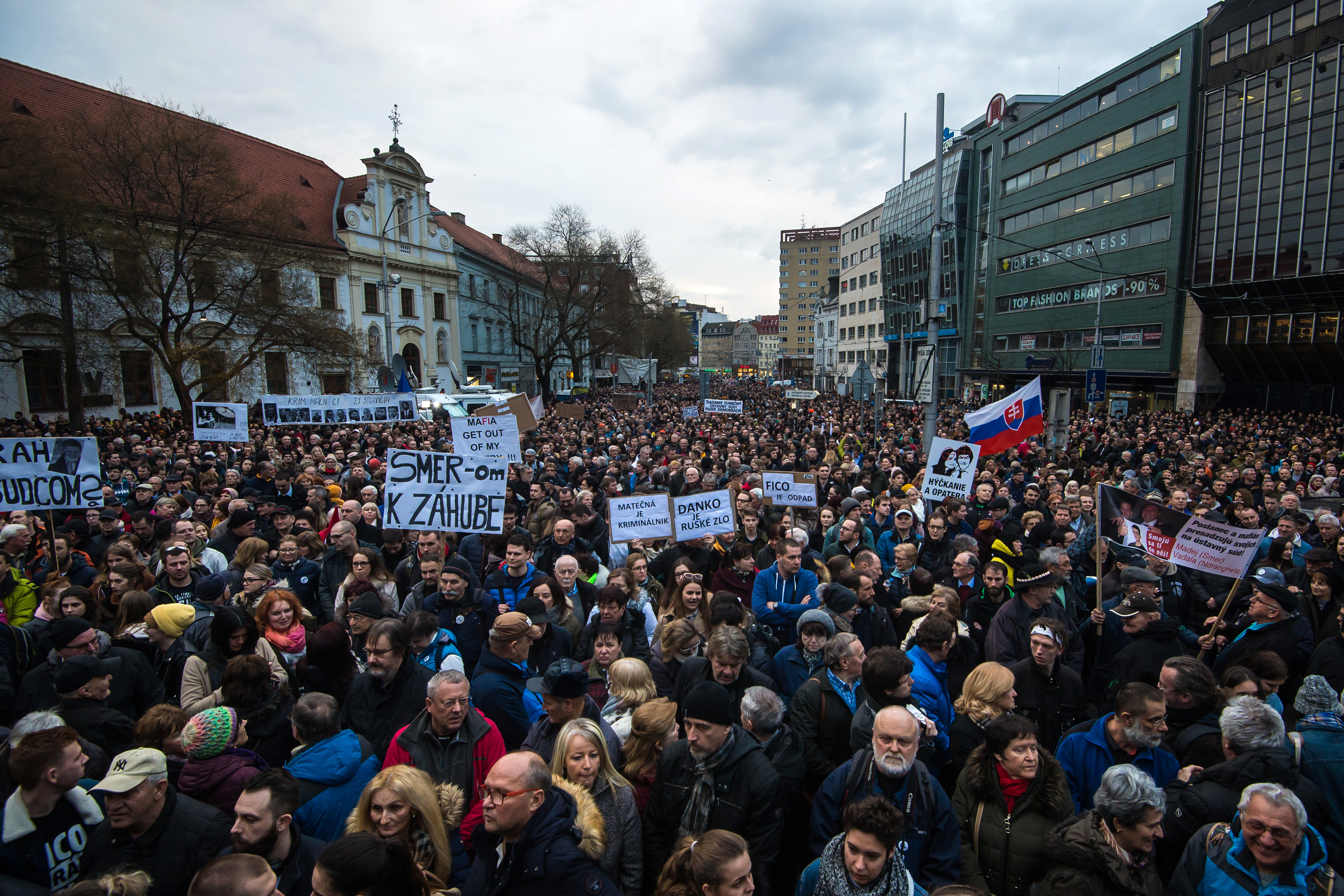 36 szlovák városban emlékeznek a Kuciak-gyilkosság évfordulóján