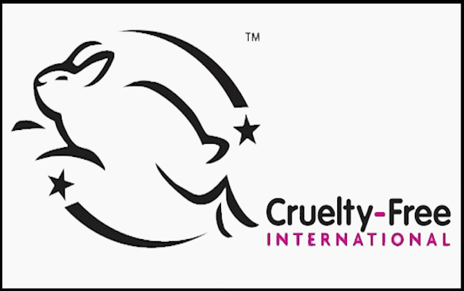 A Cruelty-Free International boldog nyulas logója