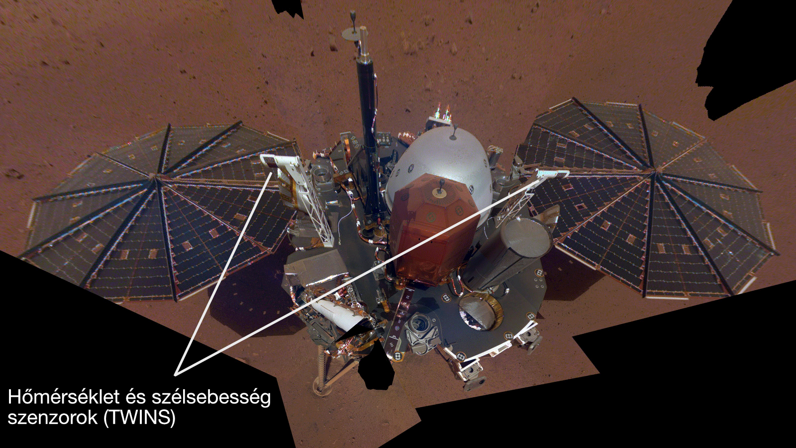 Az InSight üzeni a Marsról: -95 fok van, és nagyon fúj a szél