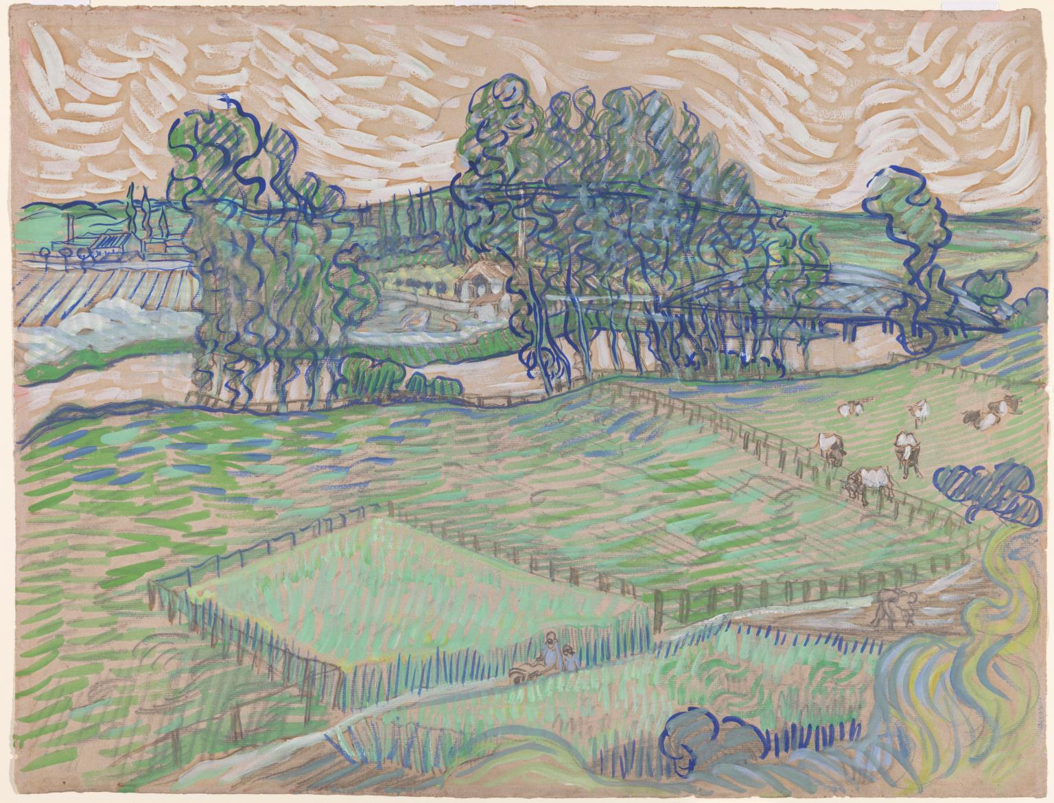 Van Gogh nem is egy szikkadt nyári napot, hanem egy ragyogó napnyugtát festett